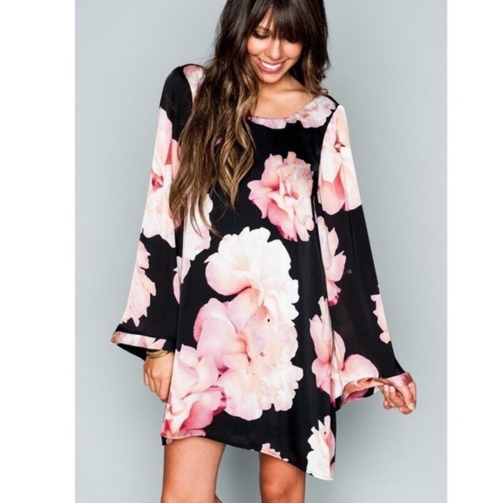 Show Me Your Mumu Bombshell Dress Black Floral